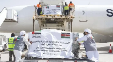 توزيع 30 طناً مساعدات غذائية من الإمارات لمتضرري جفاف كينيا